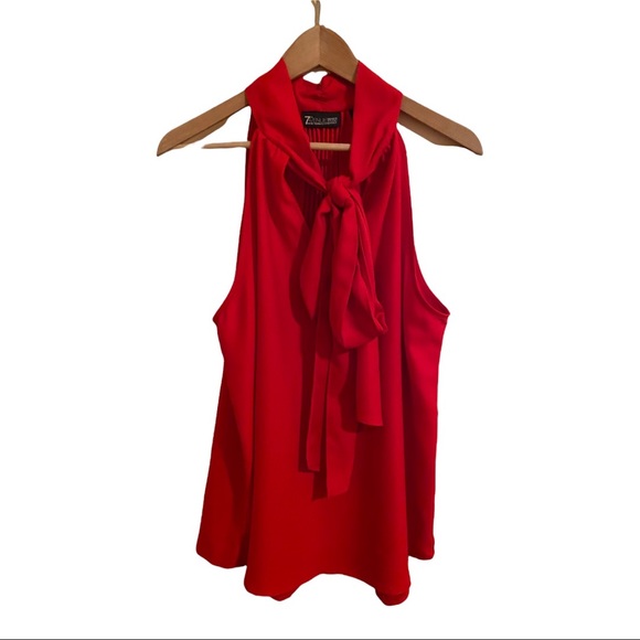 7th Avenue New York & Co. Red Sleeveless Top - Picture 1 of 3